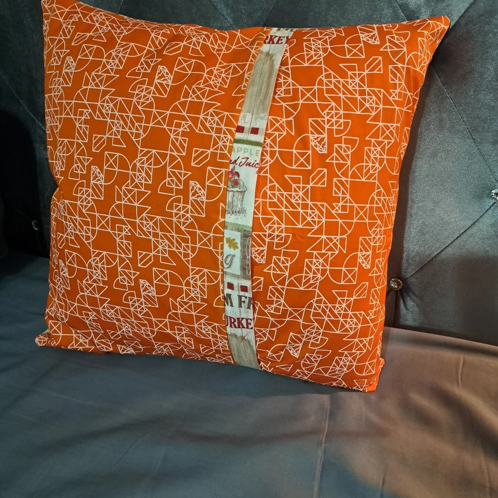 Handmade Autumn Harvest Decorative Pillow Cover - Picture 2 of 3
